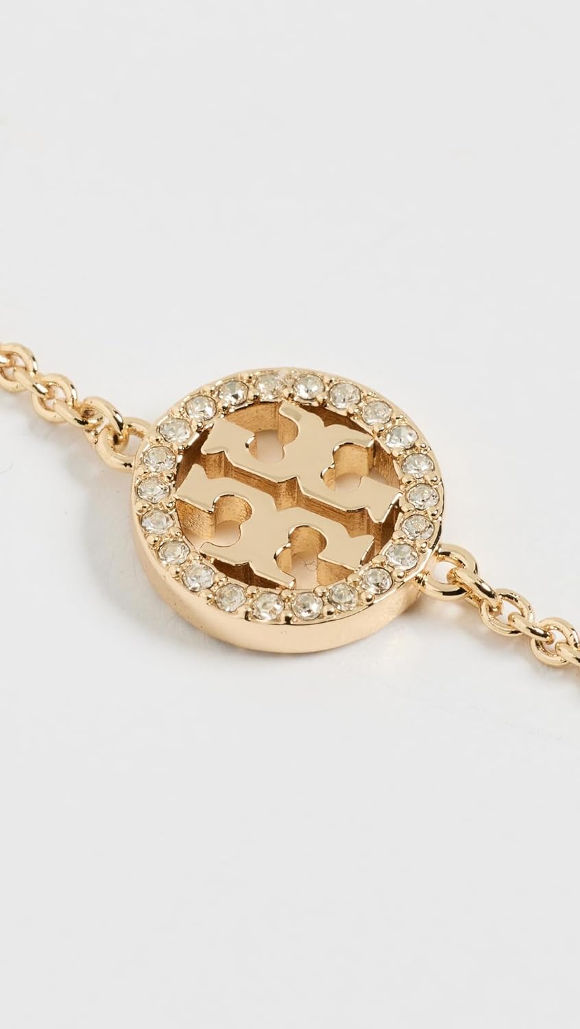 Tory Burch Women's Delicate Icon Pavé Chain Bracelet