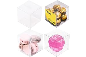3x3x3 Inches Clear Favor Boxes: Crystal-Clear Versatile Goodie Containers