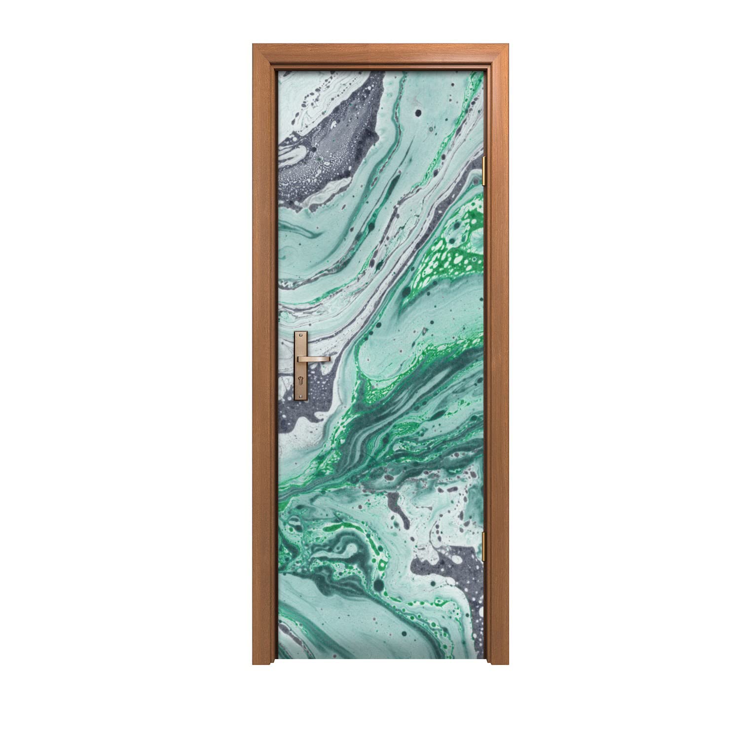 Autocollant de porte marbre moderne Coloray 70x200cm lavable et facile à poser