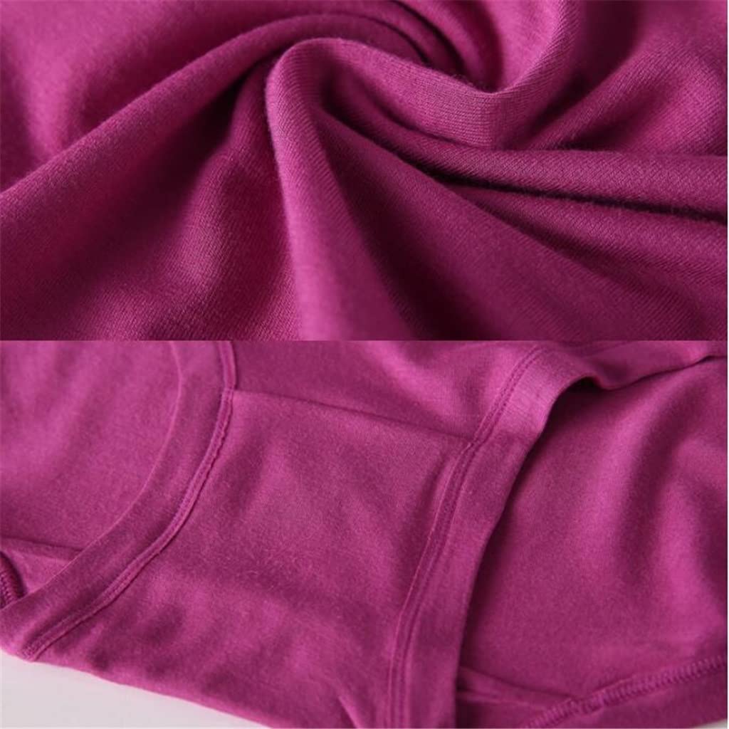 Bragas de Mujer de Talla Grande de Cintura Alta de 4 Piezas, Bragas de Fibra, Ropa Interior sin Costuras, cómoda