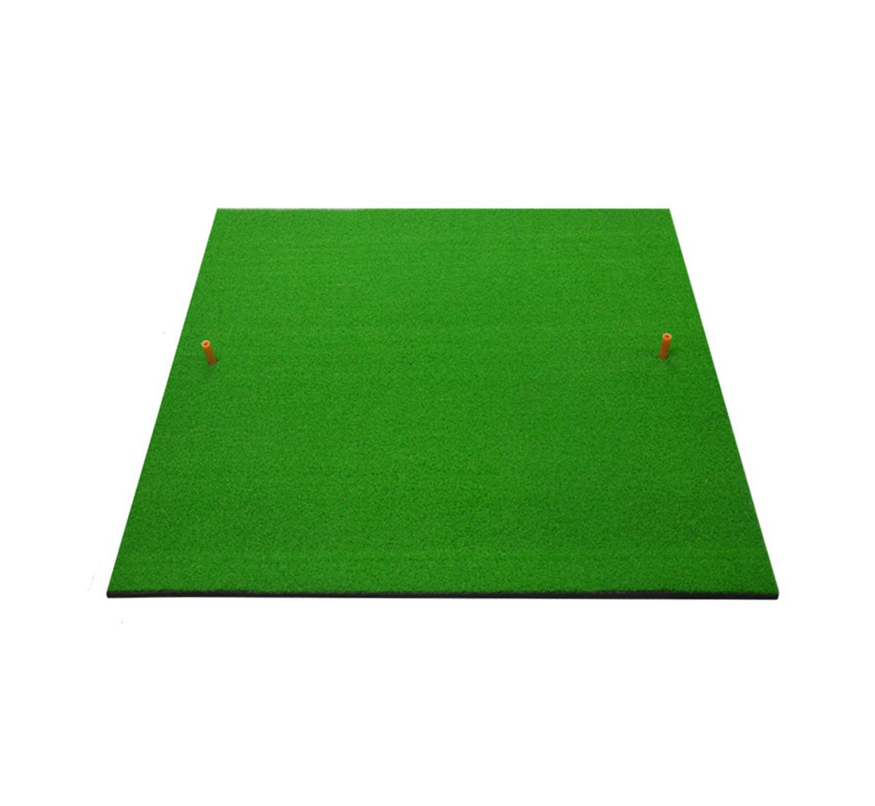 POSMA HM030 Golf Practice Hitting Mat with Rubber Tee Holder, Driving Pitching Putting (Upgraded, 100X100cm)