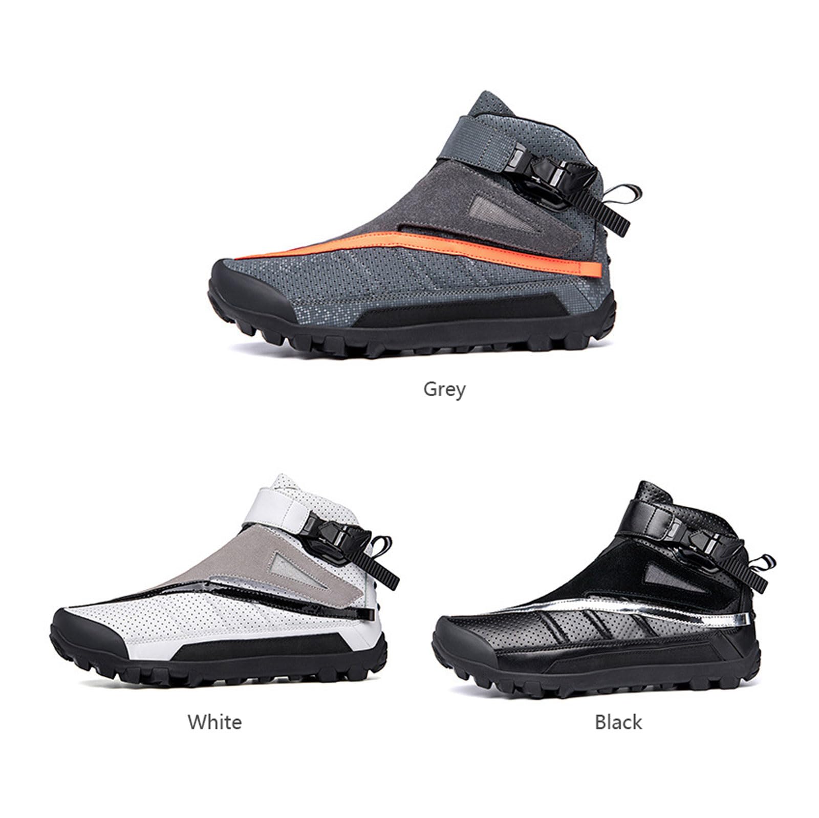 Chaussure Moto Femme Chaussures De Moto DéContractéEs AntidéRapantes Bottes De Course Tout-Terrain Semelle en Caoutchouc ComplèTe Semelle AntidéRapante DéContracté Homme Et Femme