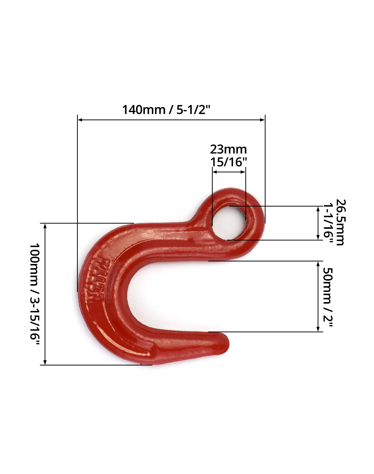 Heavy Duty Lifting Hook - 4400 lb Capacity -6