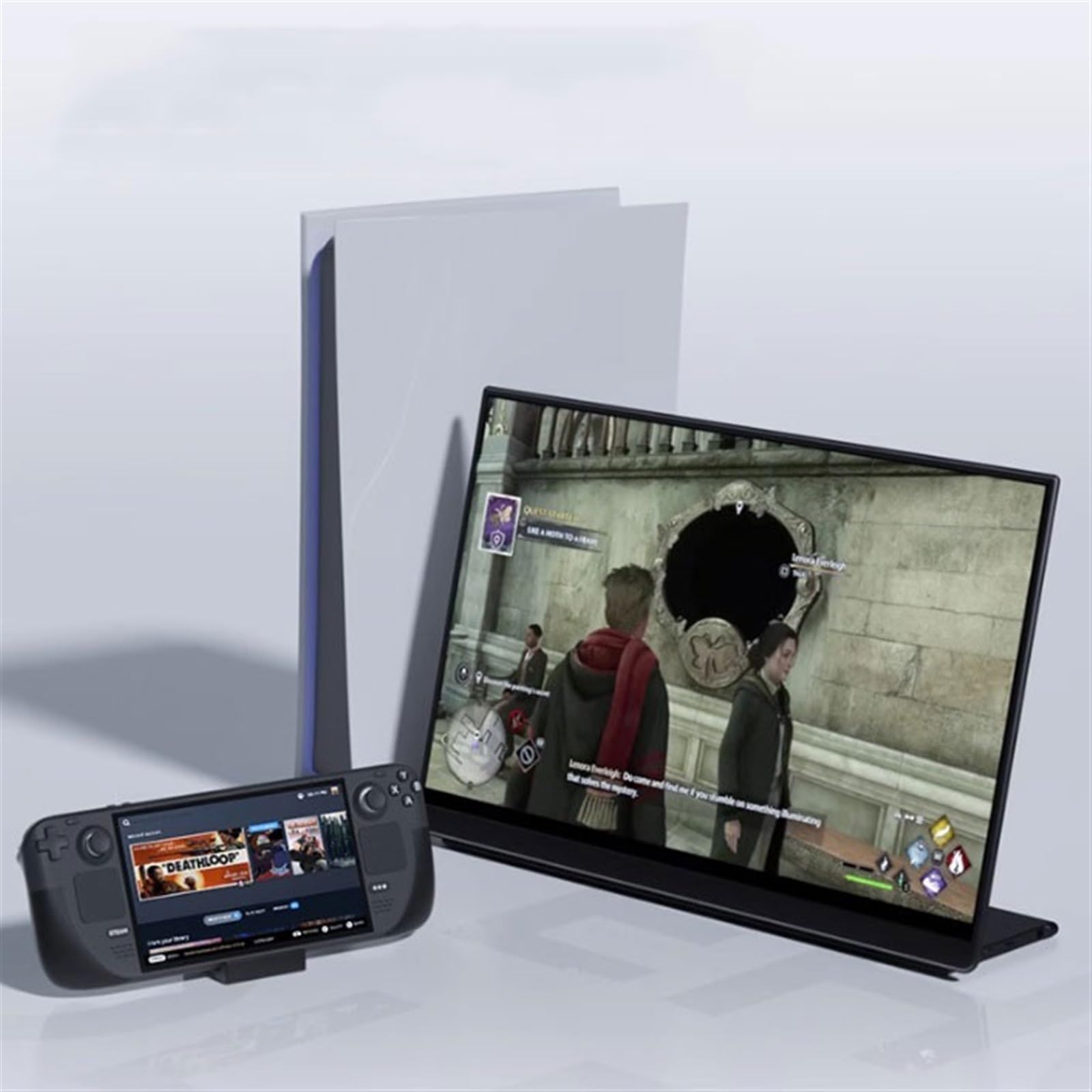 Przenośny monitor do laptopa 16-calowy ekran zewnętrzny QLED 2,5 K. Rozdzielczość 2560 * 1600. Ekran rozszerzający laptopa. Zewnętrzny biurowy do gier Przenośny monitor do gier