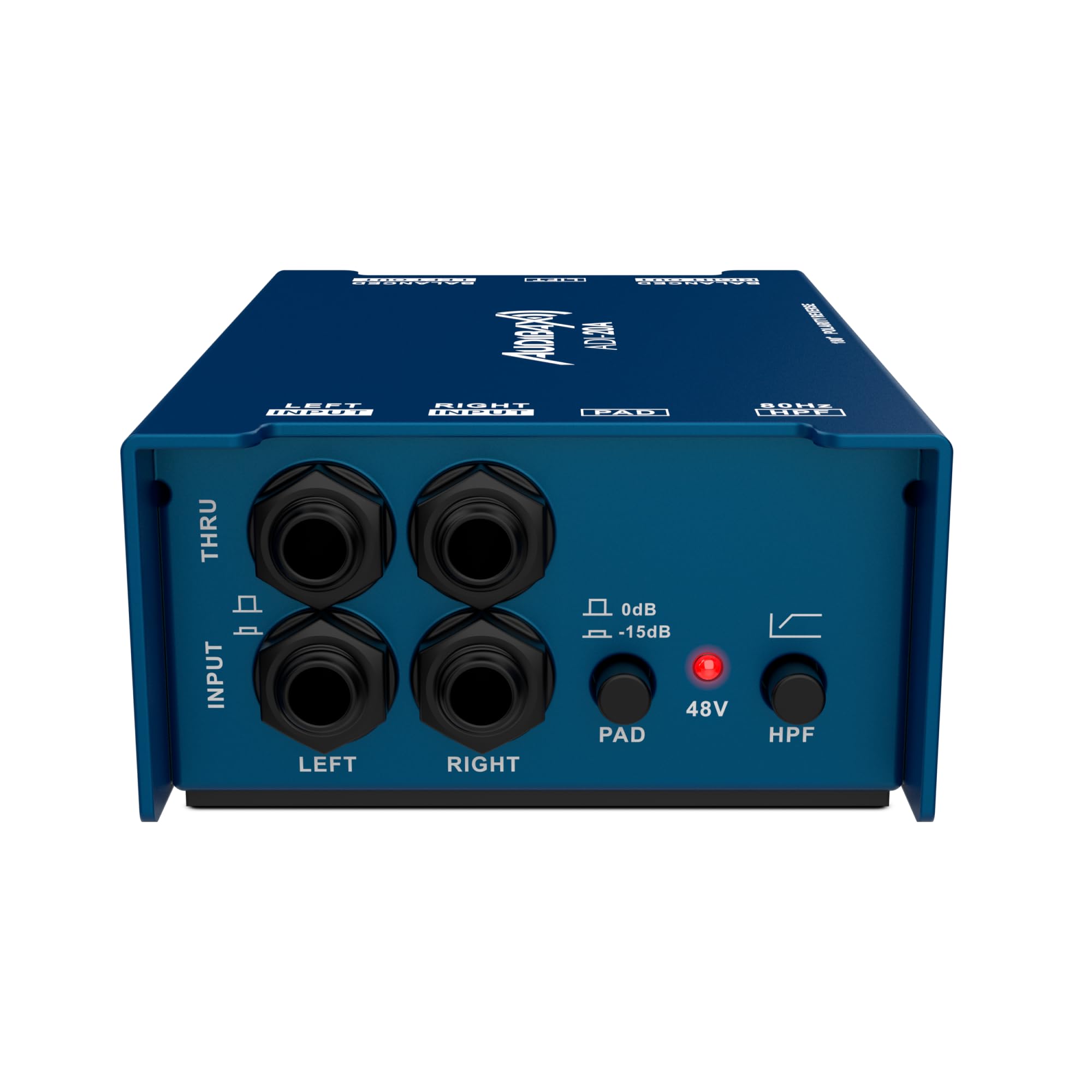 Audibax ADI-20A Caja DI Activa 48V con Alimentación Phantom