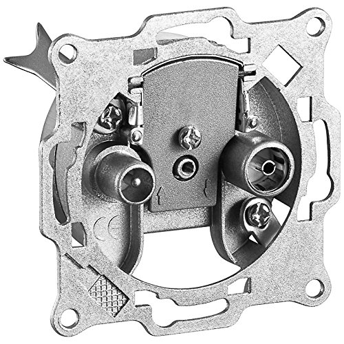 4 Stück TV Dose; Antennendose 2-Loch; Stichdose/Enddose für Kabelanschluss, DVB T, UKW; optimal für HDTV und 3D Empfang