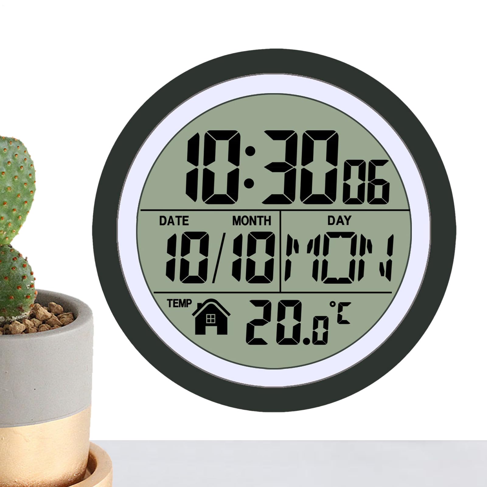Orologi da Bagno a Batteria Impermeabile con display LCD di temperatura e