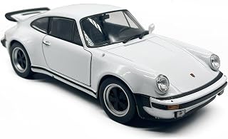 1:24 Scale Compatible with 911 Carrera Turbo 3.0 1974 Classic Diecast Model Toy Car Metal Vintage Sport Toy Vehicle, Doors Open, Toys for Boys Kids Gifts, Men Collection, Home Office Décor, White