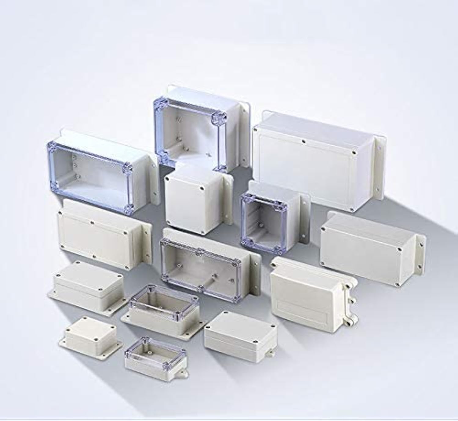 Be-Tool White Ip65 Junction Box - Waterproof Enclosure Instrument Case - Abs Electrical Project Box Diy For Electronic Projects, Power Supply Units (1Pcs, Transparent)