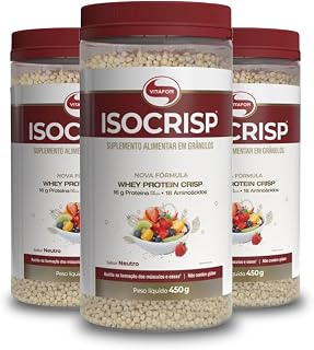 Kit 3 Isocrisp Neutro Vitafor 450g