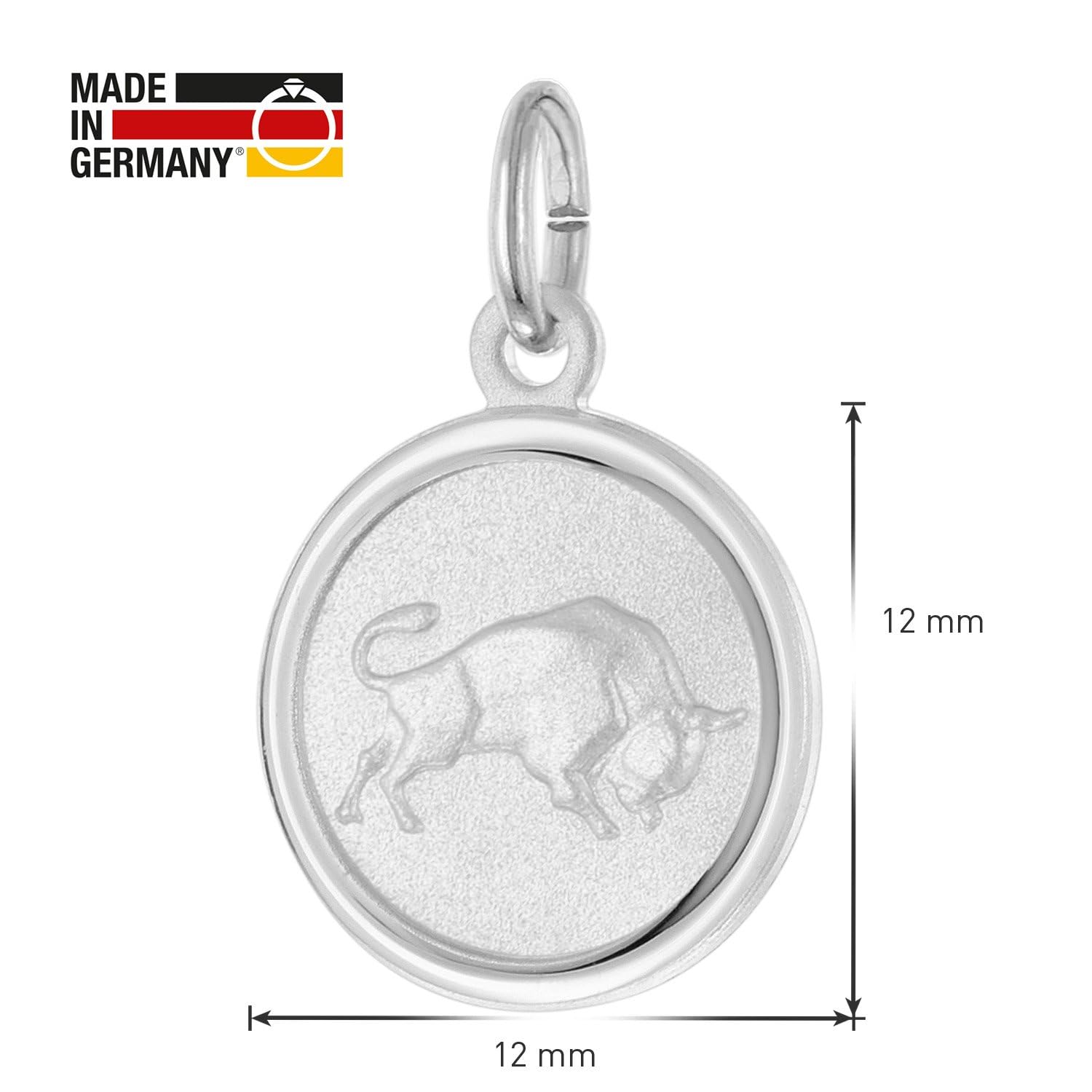 trendor Kinder-Halskette Sternzeichen Stier 925 Silber 28606-05 | zeitloses Schmuckstück für Kids, zauberhafte Geschenkidee