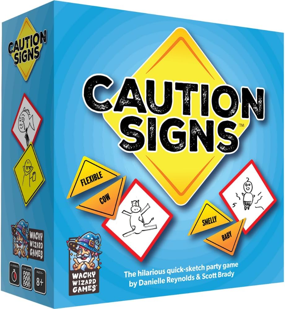 Wacky Wizard Games, Caution Signs: A Hilarious Quick-Sketch Party Game