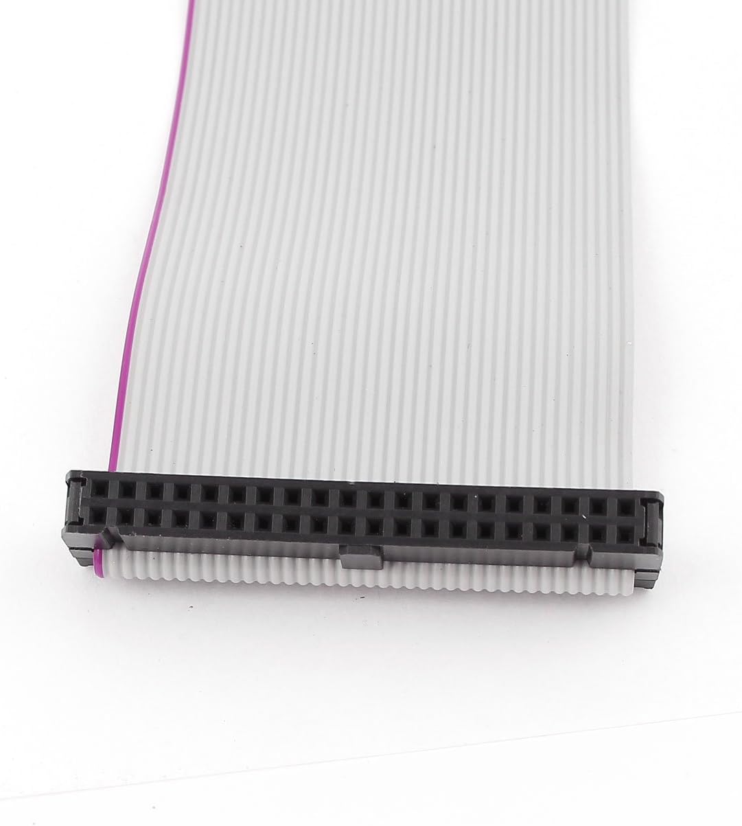sourcing map 2pcs 40-Pin IDC Socket DIY Extension Flat Ribbon Cable Wire 20cm Long, White - Image 3