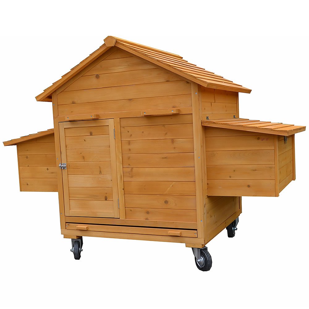 rollbarer gallinero/Nido De Aves Establo Incluye 2 cajas y Rampa