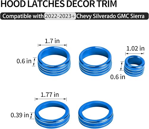 Miniatura 81 de Voodonala Pomos de radio AC para interruptor de aire acondicionado, botón central de consola para interruptor de consola central, moldura para Chevy