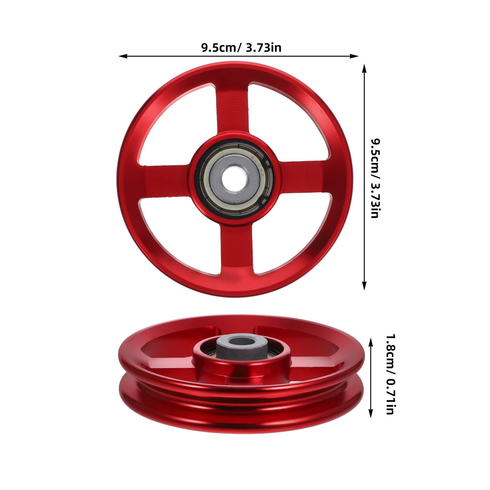 DOITOOL 6 Piezas Rueda de Polea de Fitness de Aleación de Aluminio para