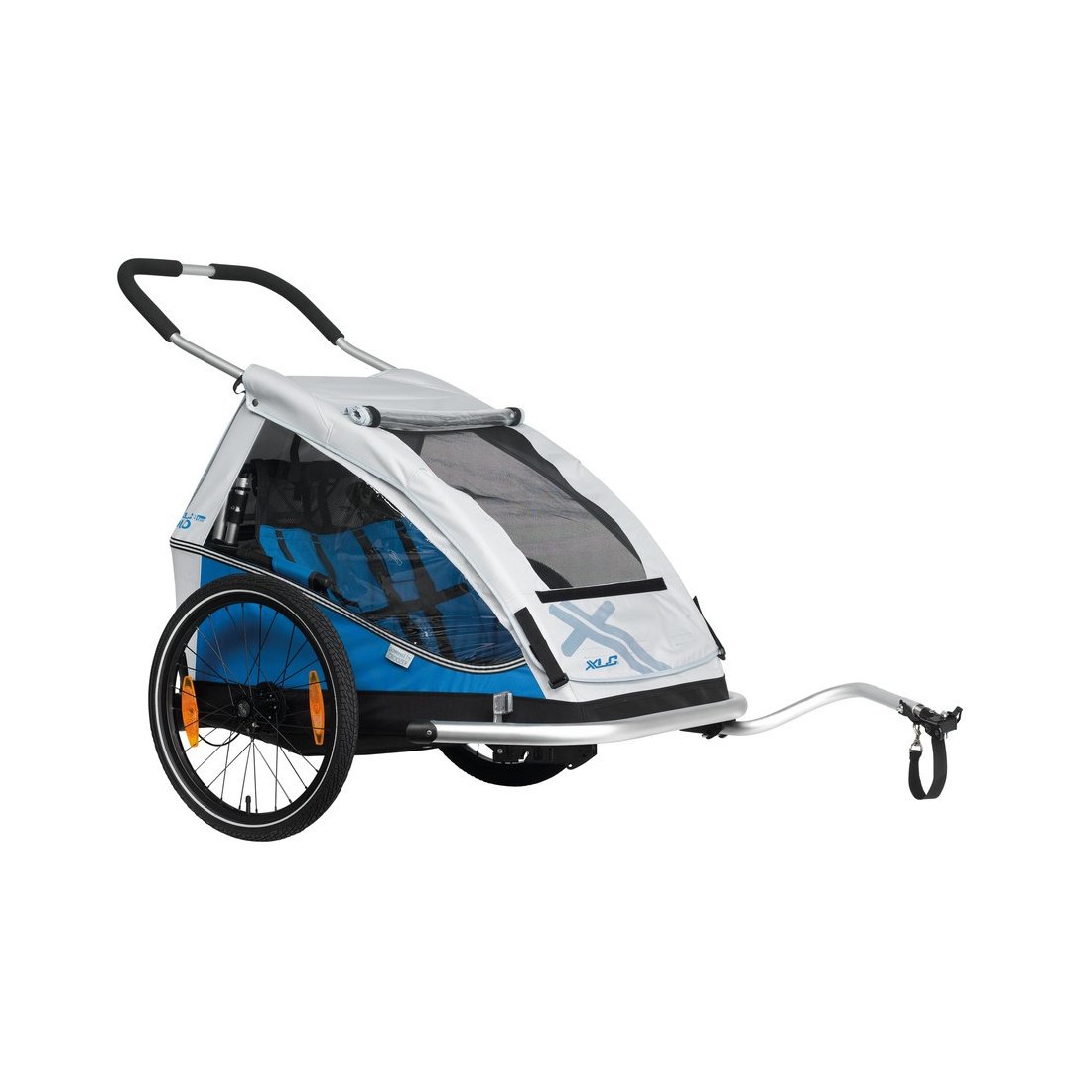 XLC Fahrradanhänger BS-C07 Kinderanhänger, Zweisitzer