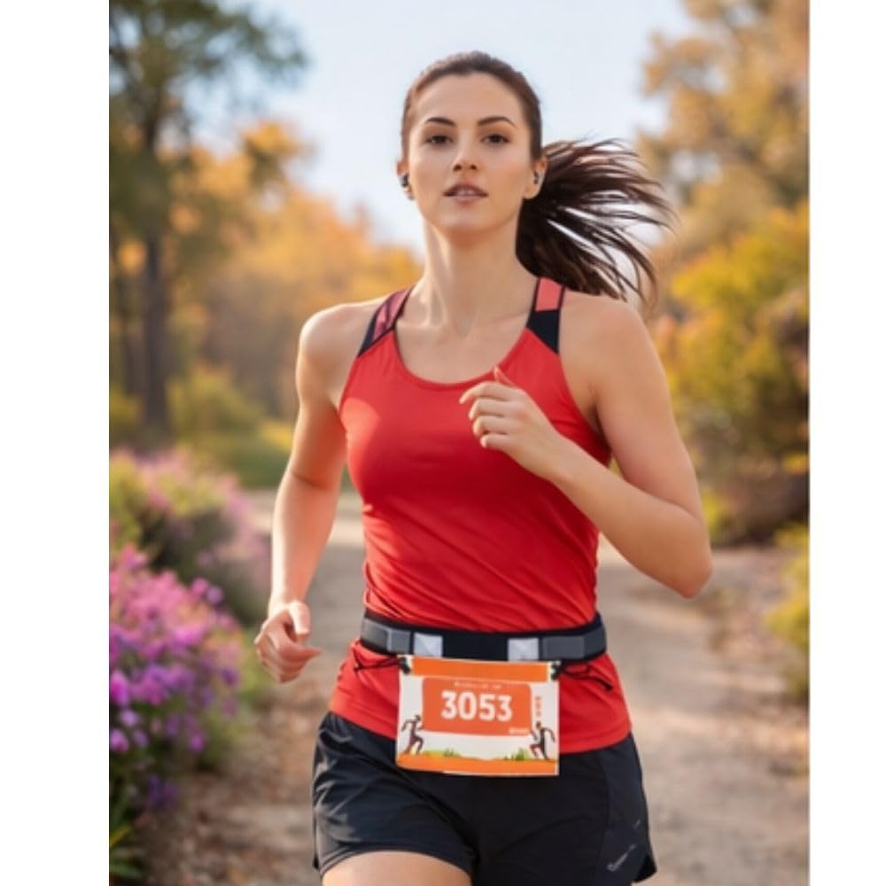 Livfit Bib Holder Belt for Men & Women Runners, Secure Race Number Fit (Pack of 1, Assorted Color)-image-13