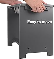 Vista 3 de HTB Cuencos Elevados para Perros, Soporte de Cuenco Elevado para Perros con 2 Cuencos de Acero Inoxidable, Cuencos Elevados para Perros