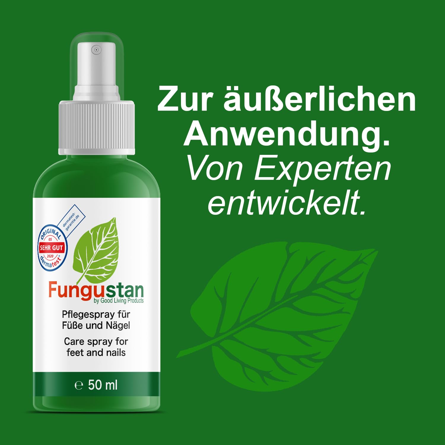 Fungustan | Pflegespray für Füße und Nägel (1 Flasche á 50ml)