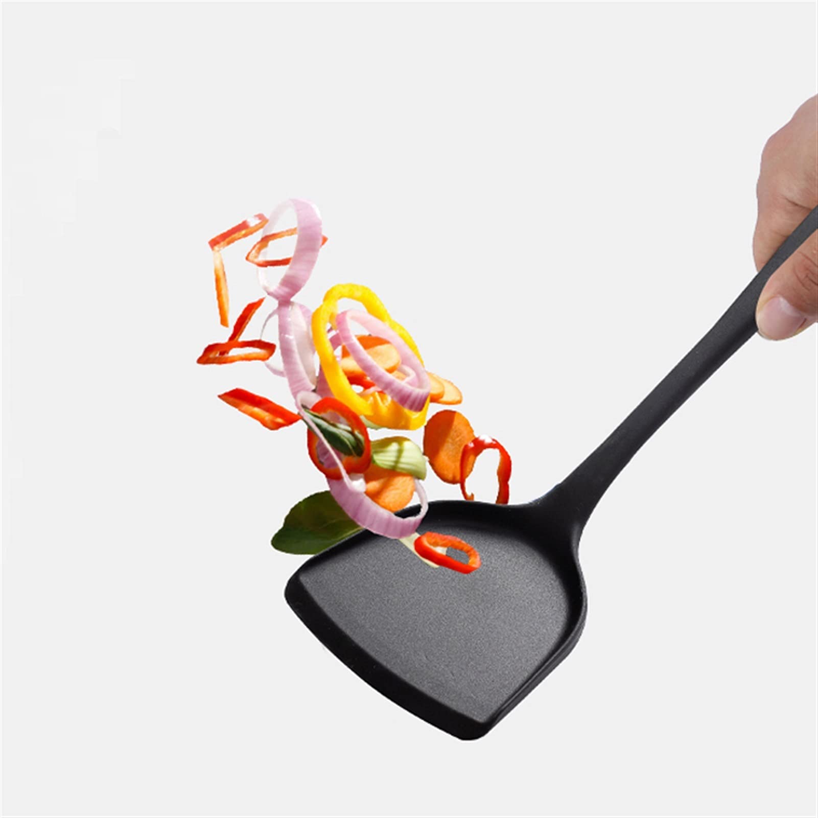 Espátula Herramientas versátiles Espátula de Silicona Mango ergonómico Espátulas de Alta Resistencia al Calor Adecuadas for Uso doméstico Hotel Restaurante Espátula de Cocina