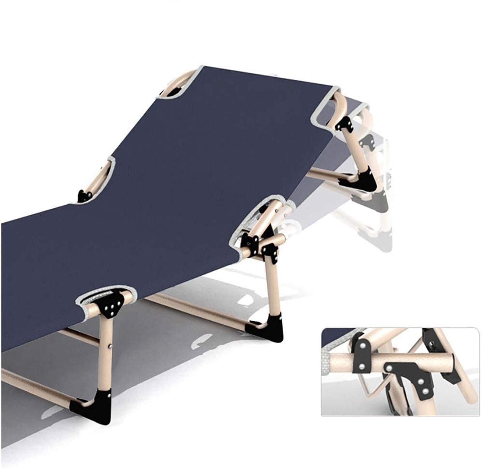 Lettino Prendisole Leggero Letto Pieghevole Con Cuscini Divano Singolo Ampliato Poltrona Poltrona Da Ufficio Lettino Da Campeggio Portatile All'aperto Letto Di Accompagnamento Semplice, Carico