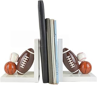 Resin Sports Bookends Set Nursery Room/ Kids Room Decorative Bookends Children Gift Idea Heavy Duty Sports Thematic Bookends
