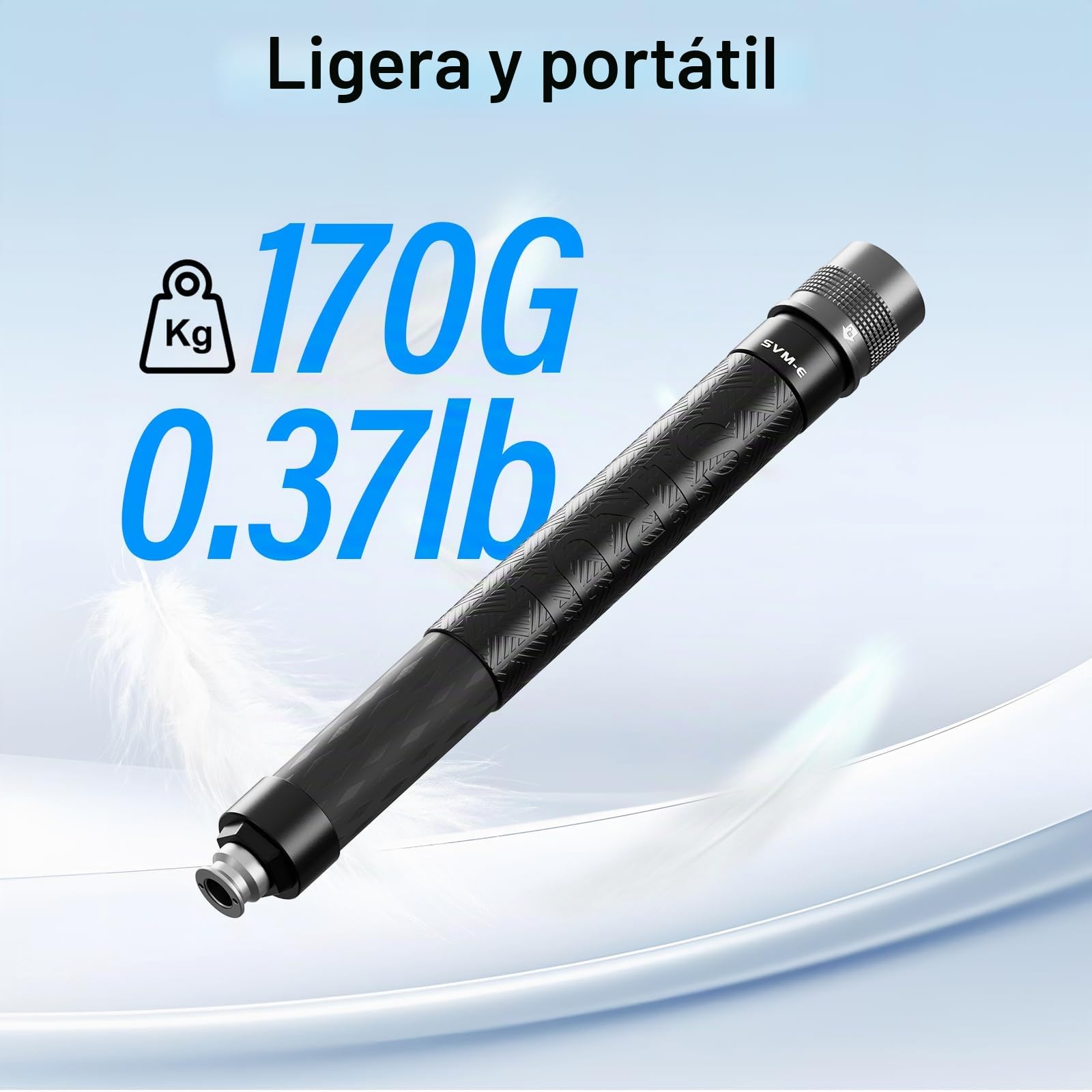 SIRUI SVM-E Poste de Extensión Monopié de Fibra de Carbono para Cámaras de Las Series P y SVM, Tubo de Extensión de Liberación Rápida de 1-Sección de 32cm/12,6"