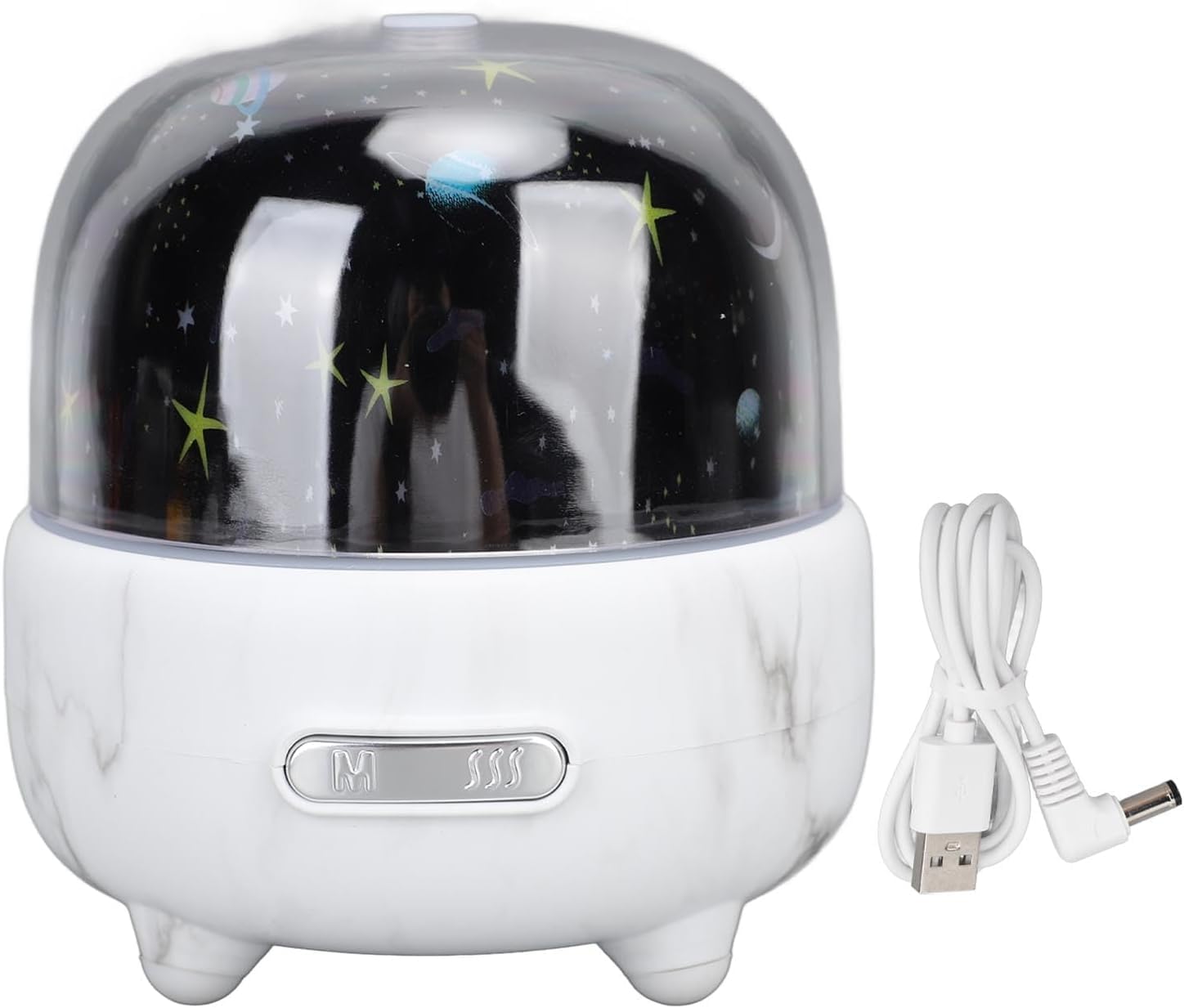 Domésticos Humidificador de aromaterapia, difusor de Aire de Aceite Esencial, Funcionamiento silencioso, Carga USB Multifuncional for oficinas