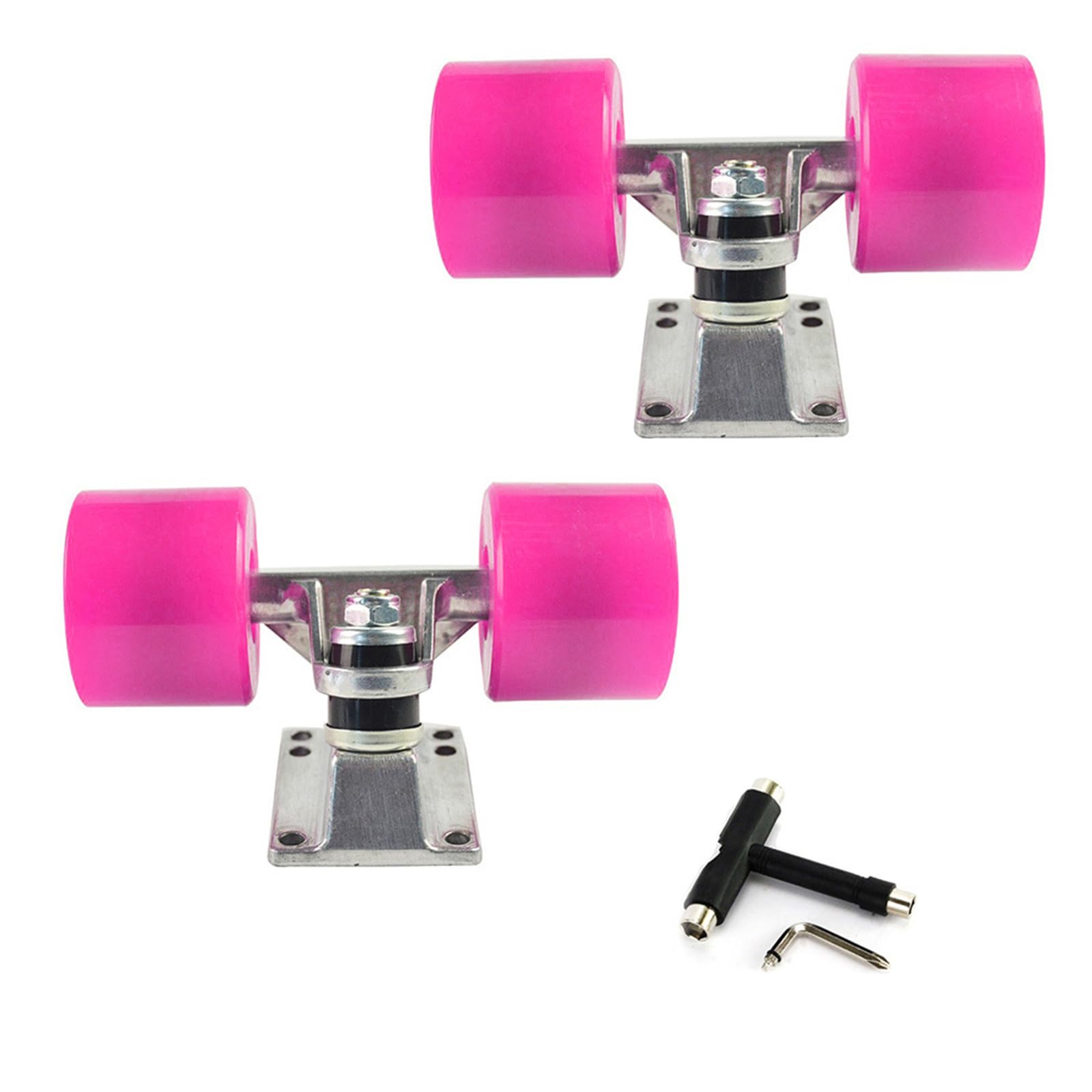 Skateboards - Soporte de rueda de poliuretano y camión, soporte profesional para patineta, base resistente