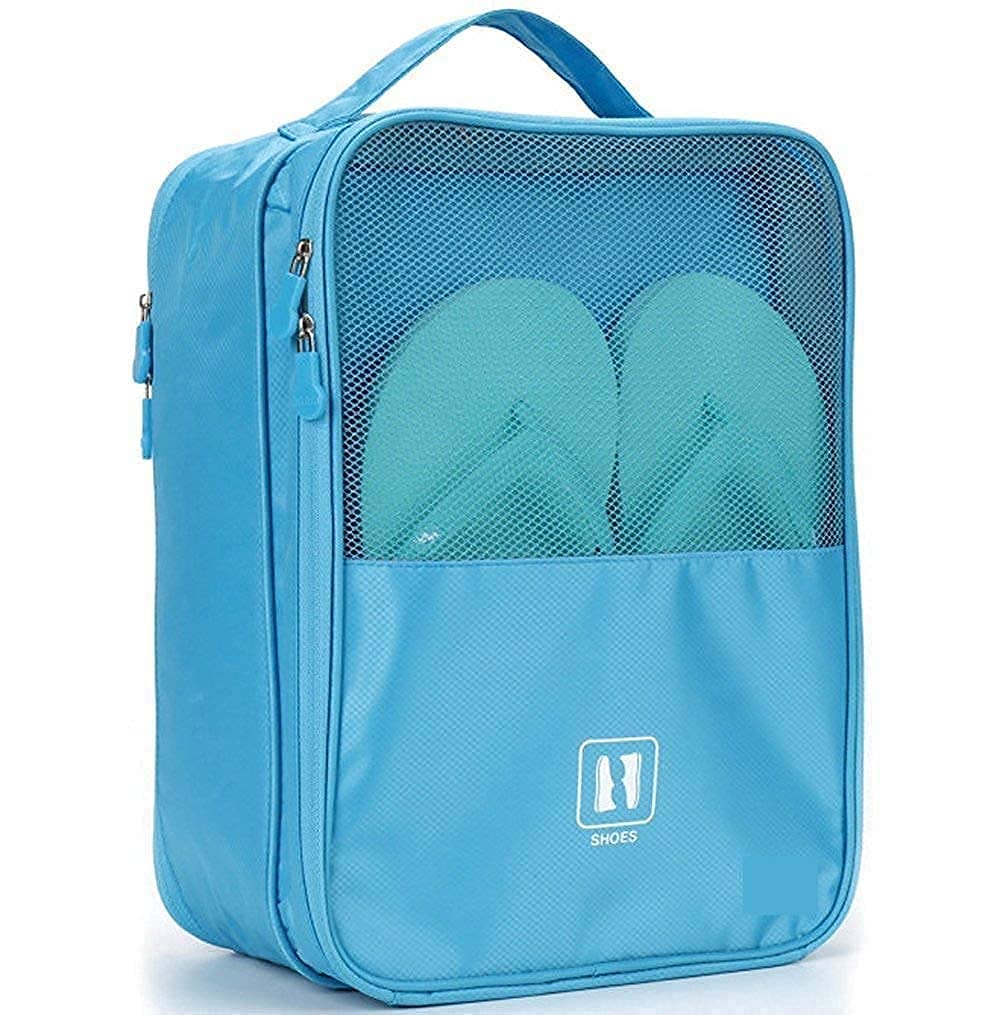 Travel Shoe Bag, Waterproof, Holds 3 Pairs, Foldable Portable Organiser for Shoes, Clothes and Accessories-picture-58