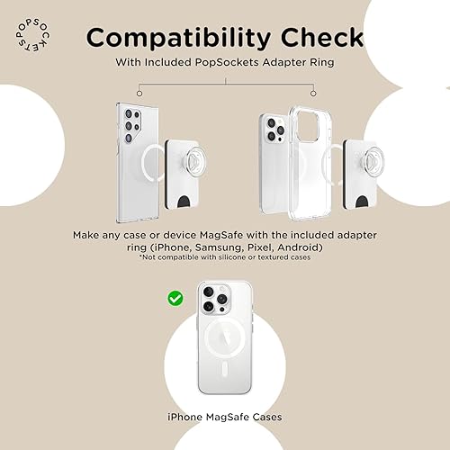 Miniatura 7 de PopSockets Billetera Kick-Out para MagSafe, soporte ajustable, soporte magnético, arco iris - Aura