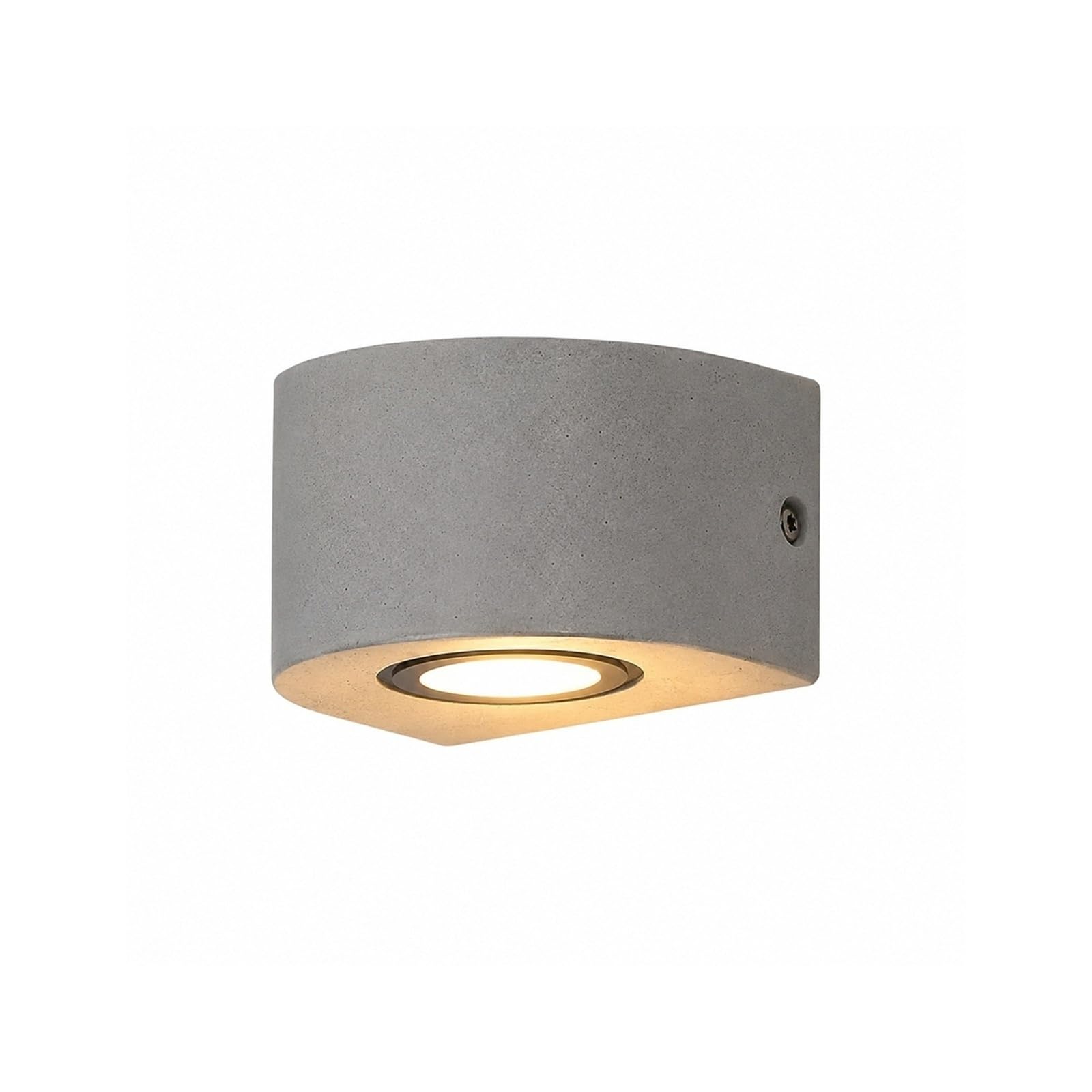 OZBMA Microcement Outdoor Wall Light 3.2", Compact Concrete Style Exterior Sconce, IP65 Mounted Lamp for Porch Patio Garden Entryway Balcony Garage Yard Villa Front Door Cottage(Gray) (Gray)