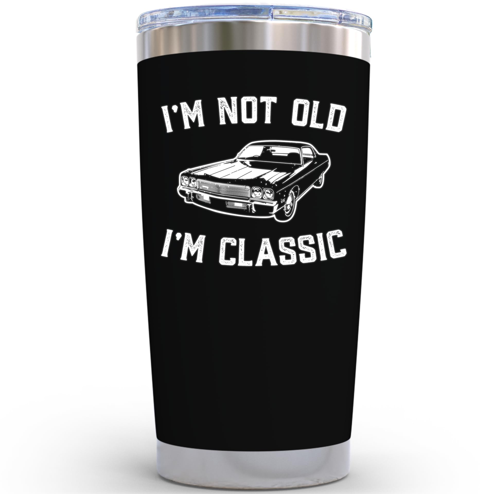 KLUBI Birthday Gifts for Men Unique Im Not Old Im Classic Mug Mens Birthday Gift Ideas 20oz Grandpa Gifts for Father's Day Gifts for Birthday Dad Birthday Gift for Grandpa Birthday Gifts for Husband