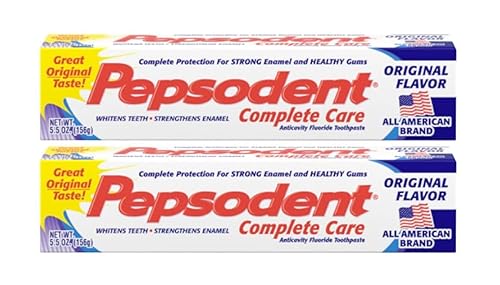 Pepsodent Complete Care Pasta de dientes anticaries - 5.5 oz - Paquete de 2