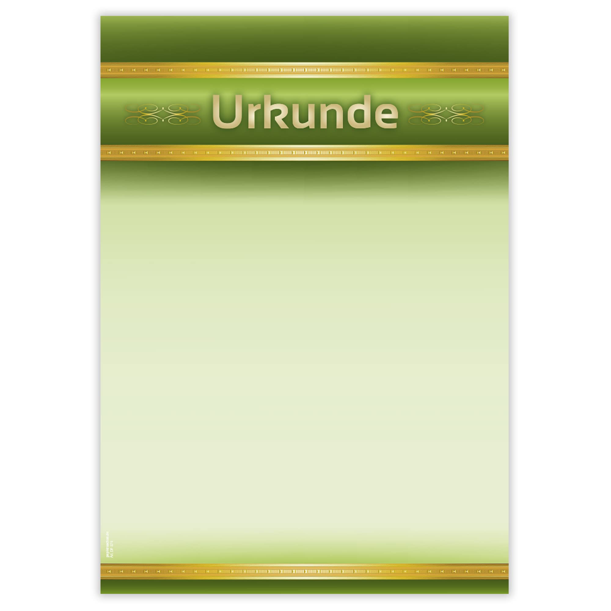 Designpapier Urkunde 10 DP879 – 50 Blatt Briefpapier – Urkunde, Vordruck, selbst beschriften, Sporturkunde, Ehrenurkunde, Zertifikat – Laser- & Inkjetdrucker geeignet – Druckerpapier A4 190g/m²