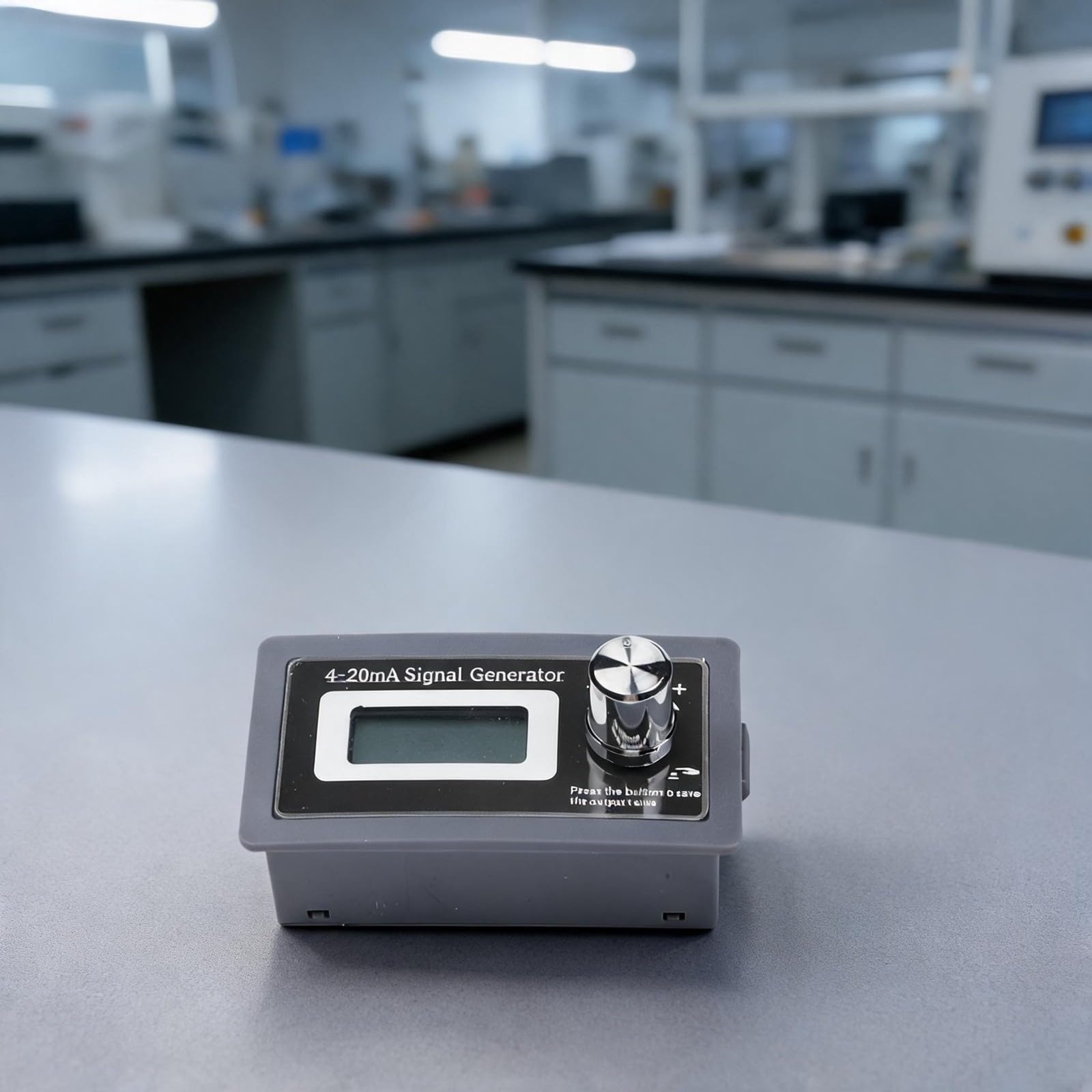 Generatore di segnale ad anello di corrente 4-20mA | Simulatore passivo a due fili 3,1x1,65 pollici con risoluzione 0,01 | Regolazione grossolana/fine per sistemi a 2/3/4 fili | Grigio