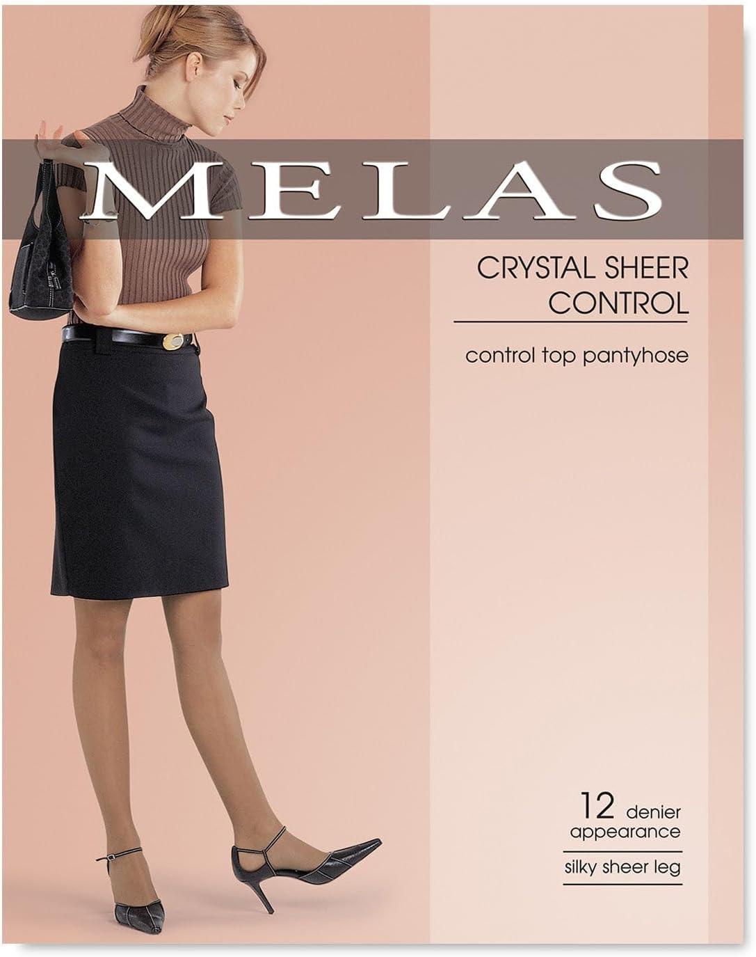 Melas 6 Pair Women's 12 Denier Crystal Sheer Control Top Pantyhose - Image 7