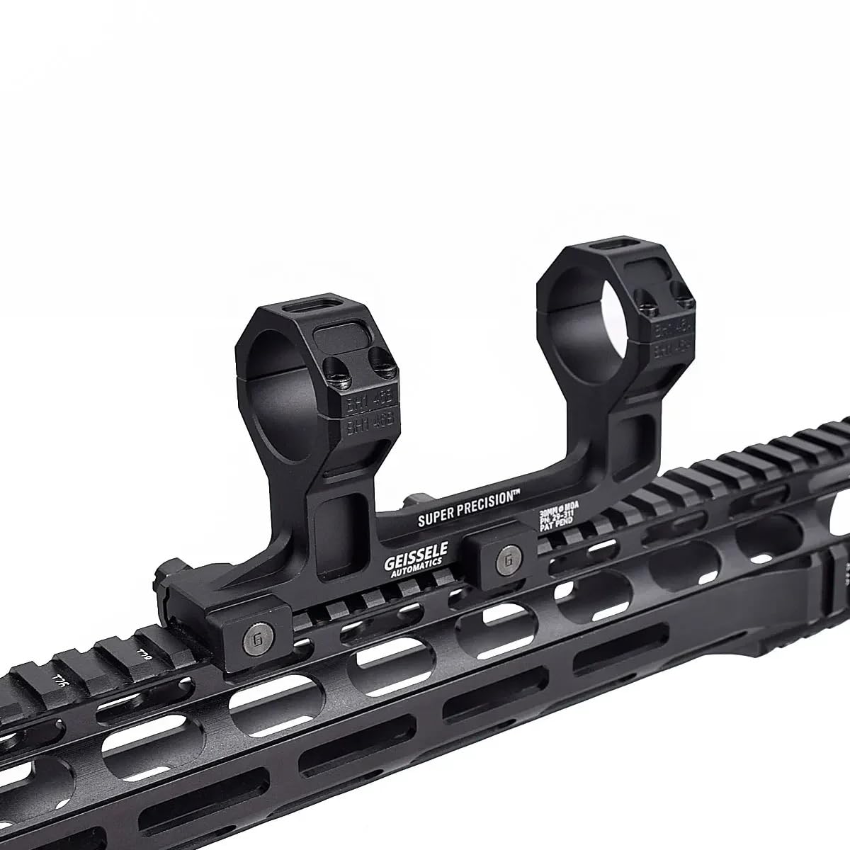 Montura Alta Super Precision para Visores 25.4mm 30mm Aluminio 1.93 Pulgadas Picatinny Negro Mate Airsoft