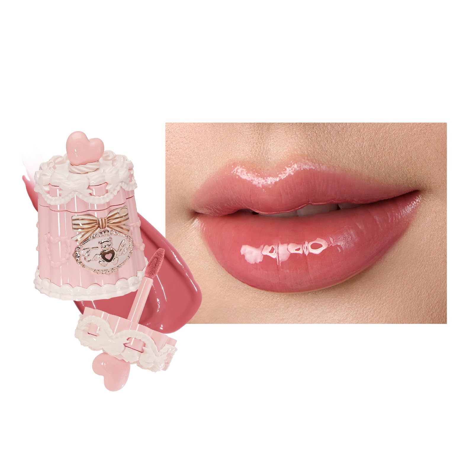 Flower Knows The Sweetie Bear Coating Lip Jelly, Muted Rose Pink