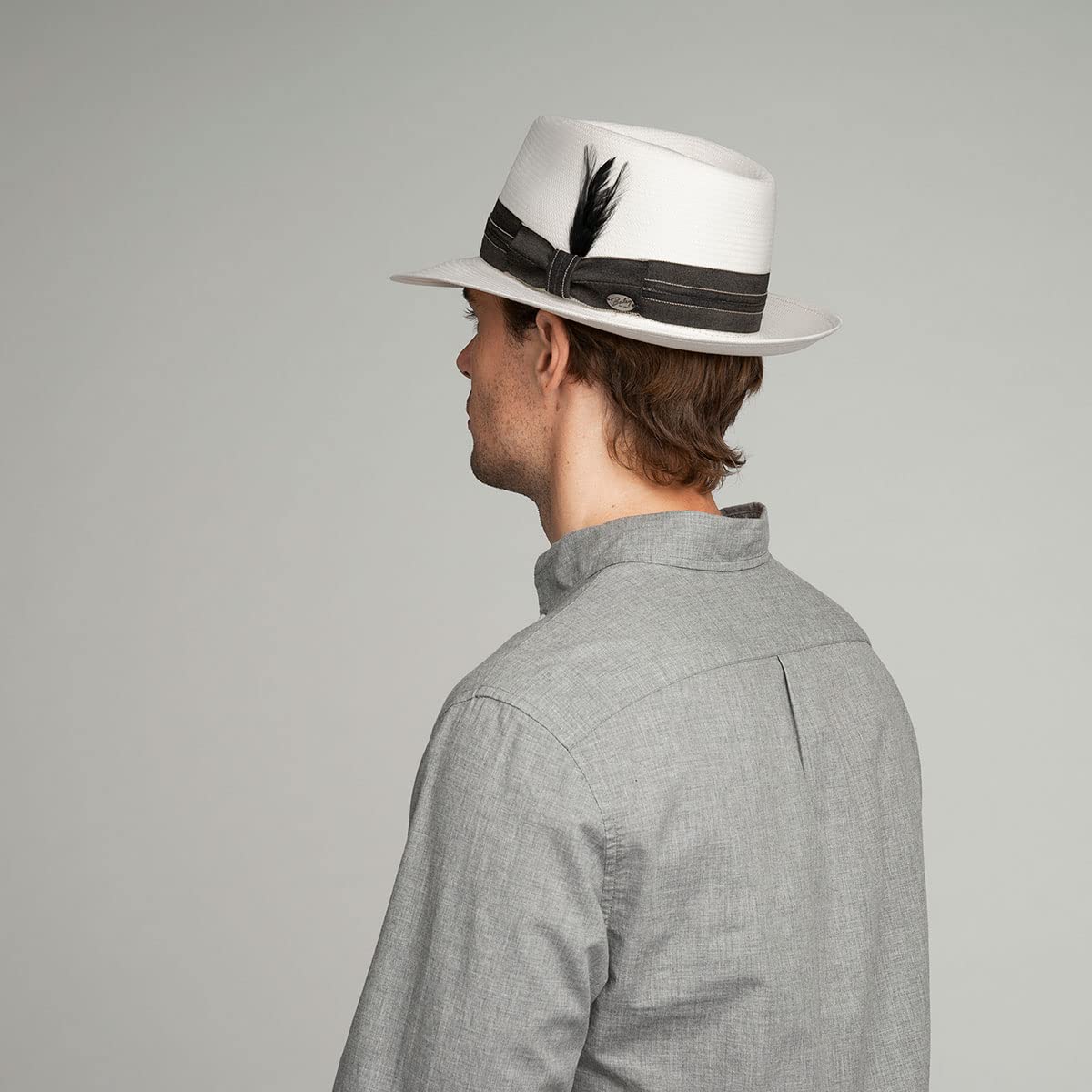 Bailey 1922 Sombrero de Paja Anderson LiteStraw1922 Hombre - Made in USA Sol con Banda Grosgrain Primavera/Verano Verano