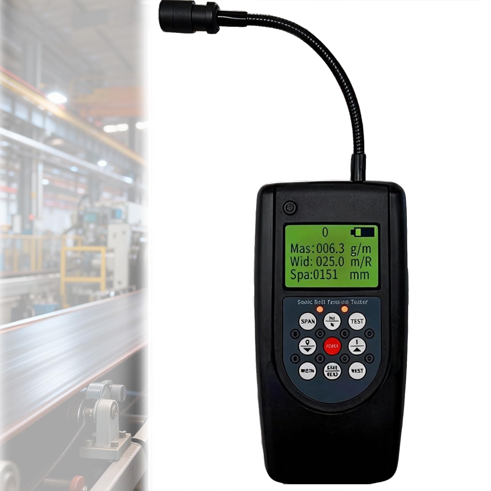 MObyat Tensiómetro Digital para Correas De Motor, Medidor De Tensión De Correas con Pantalla LCD, Alta Precisión De 10-500 Hz ±1 Hz, Memoria para 20 Parámetros, Pantalla De Doble Unidad, para Ajuste