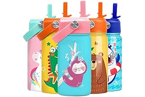 SANDJEST Sloth Water Bottle - Designed for Kid Girls