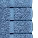 Chakir Turkish Linens | Hotel & Spa Quality 100% Cotton Premium Turkish Towels | Soft & Absorbent (8-Piece Towel Sets, Wedgewood)