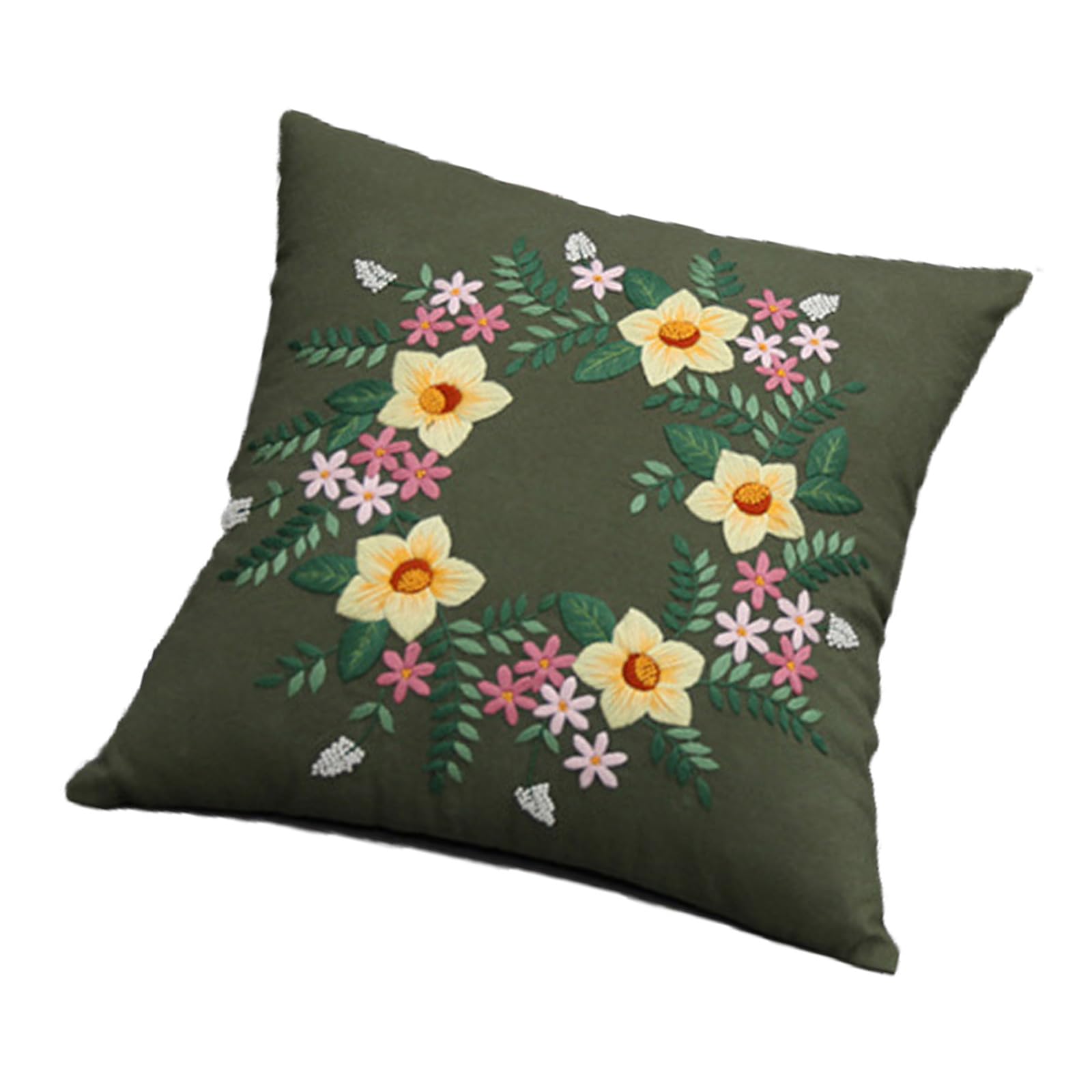 Broderie facile de Noël avec les kits housse de coussin à broder semi-finis