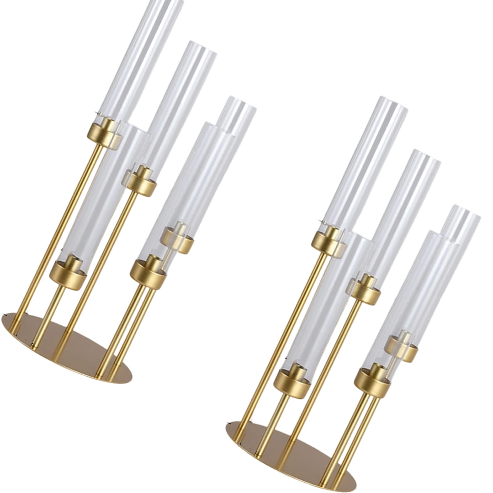 Kaeltsyn Of 2 Versatile Round Tube and Disk Holders Supporting Various Types for Multiple Occasions Like Dinners Safe