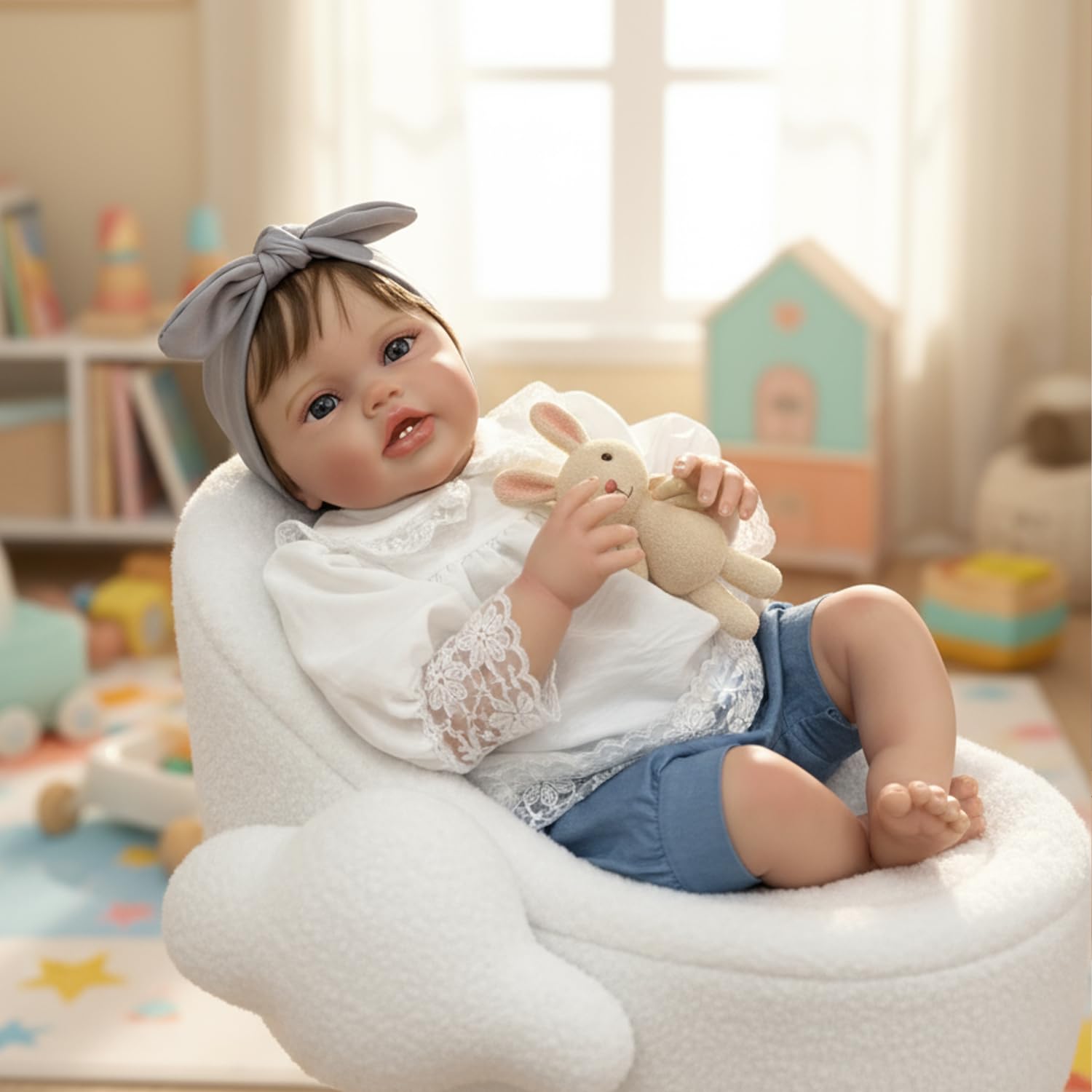 【リボーンドール】大きさ 約 24 cm. Amazon | cosheng 幼児 リボーン ベビードール 女の子 - 24インチ 本物