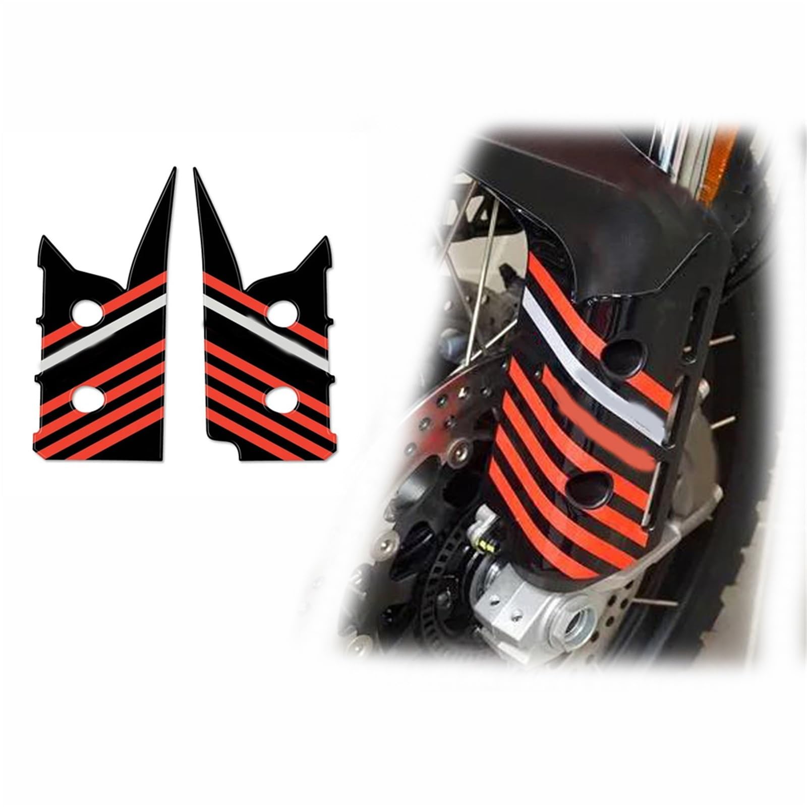Tynbv Black- Silver Decorative Sticker Fender Sticker Decals Accessories For Ducati Desertx Desert X Rr22 2023 Motorcycle Side Stickers Waterproof Pad