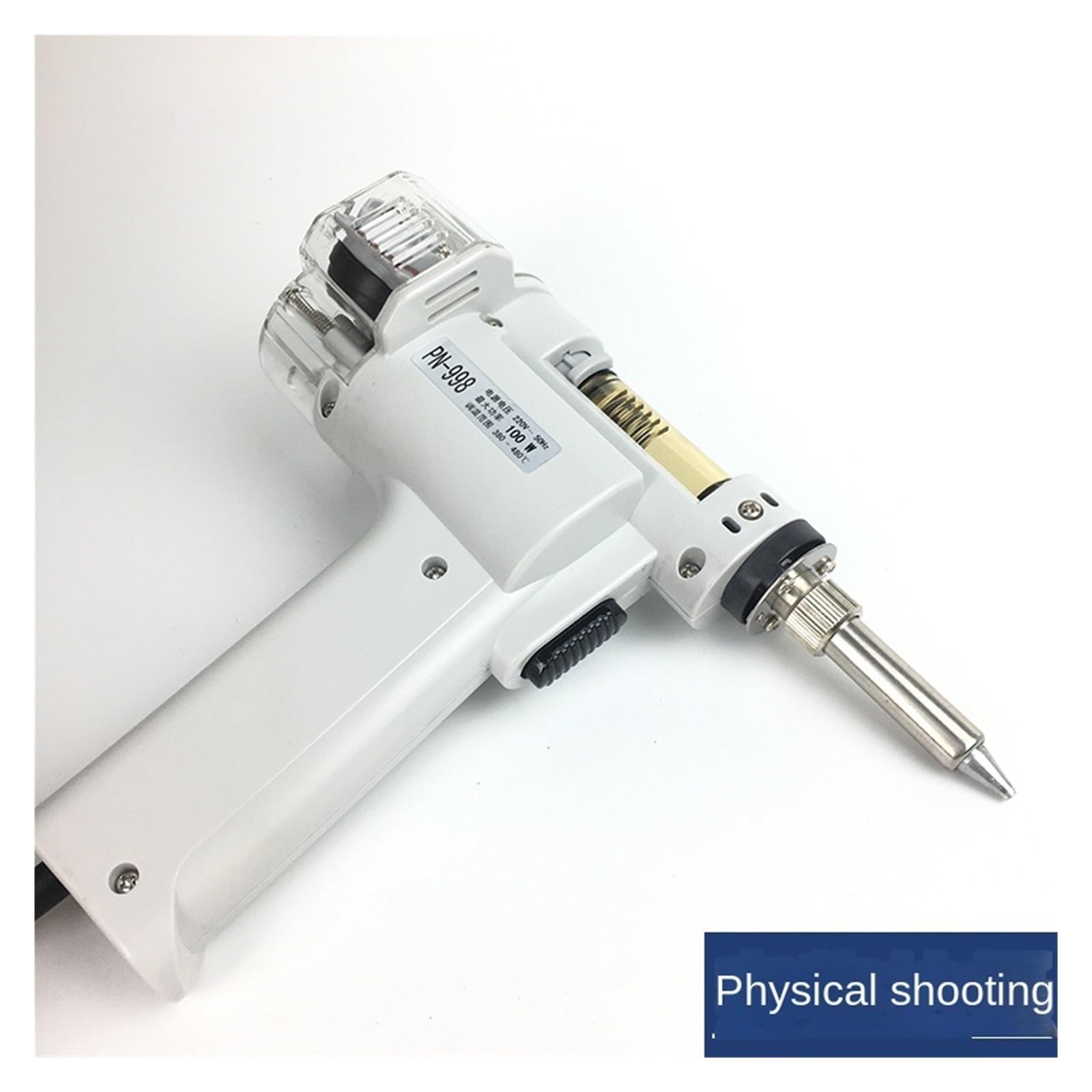 Automatyczny ssący pistolet elektryczny do pochłaniania cyny PN-998 Elektryczny pistolet próżniowy z podwójną pompą do odsysania lutu 100 W Dla początkujących DIY