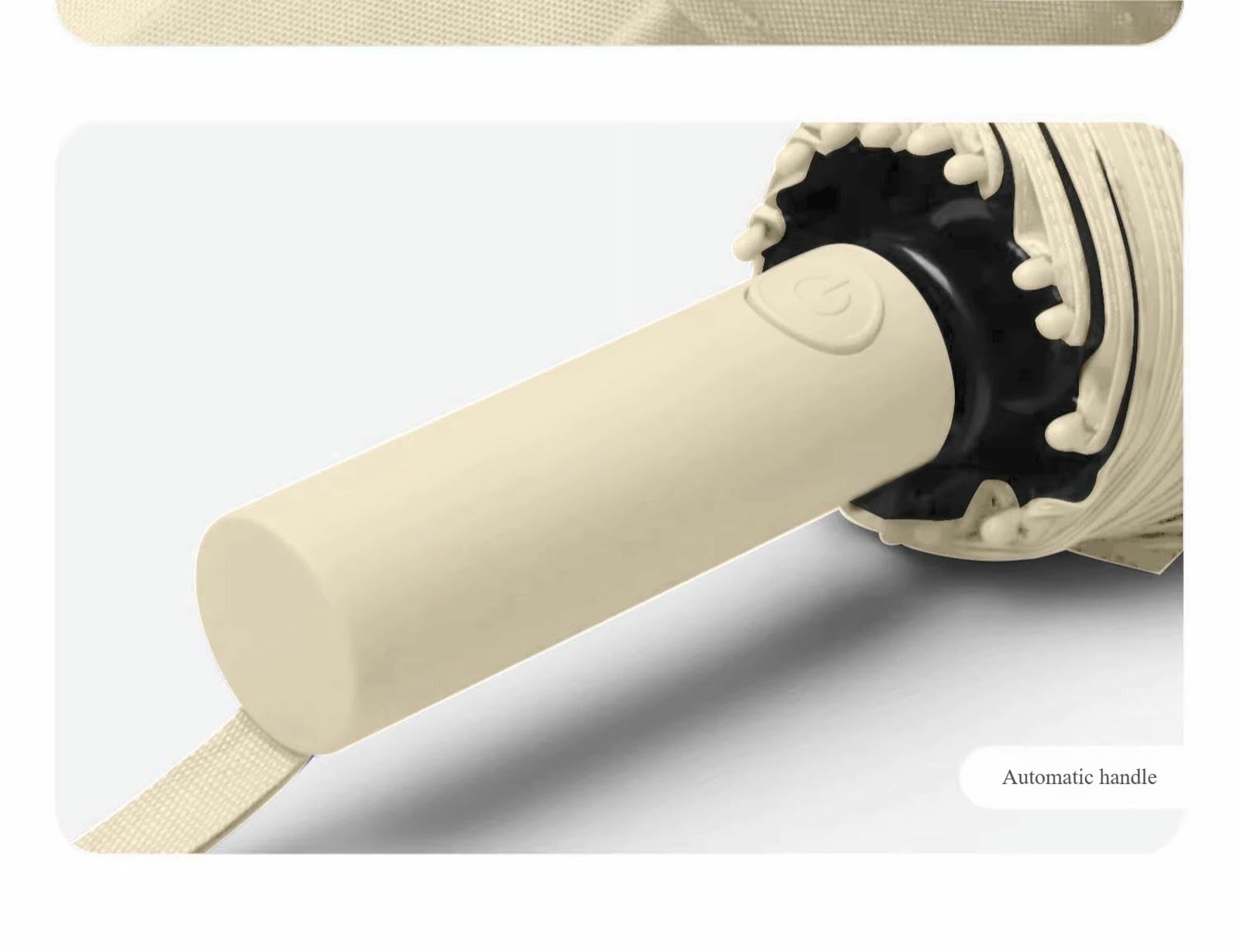 Ombrello da Viaggio Pieghevole Automatico Antivento - Design Compatto, Adatto per Spostamenti O Uscite -16 Ossa-Rosa